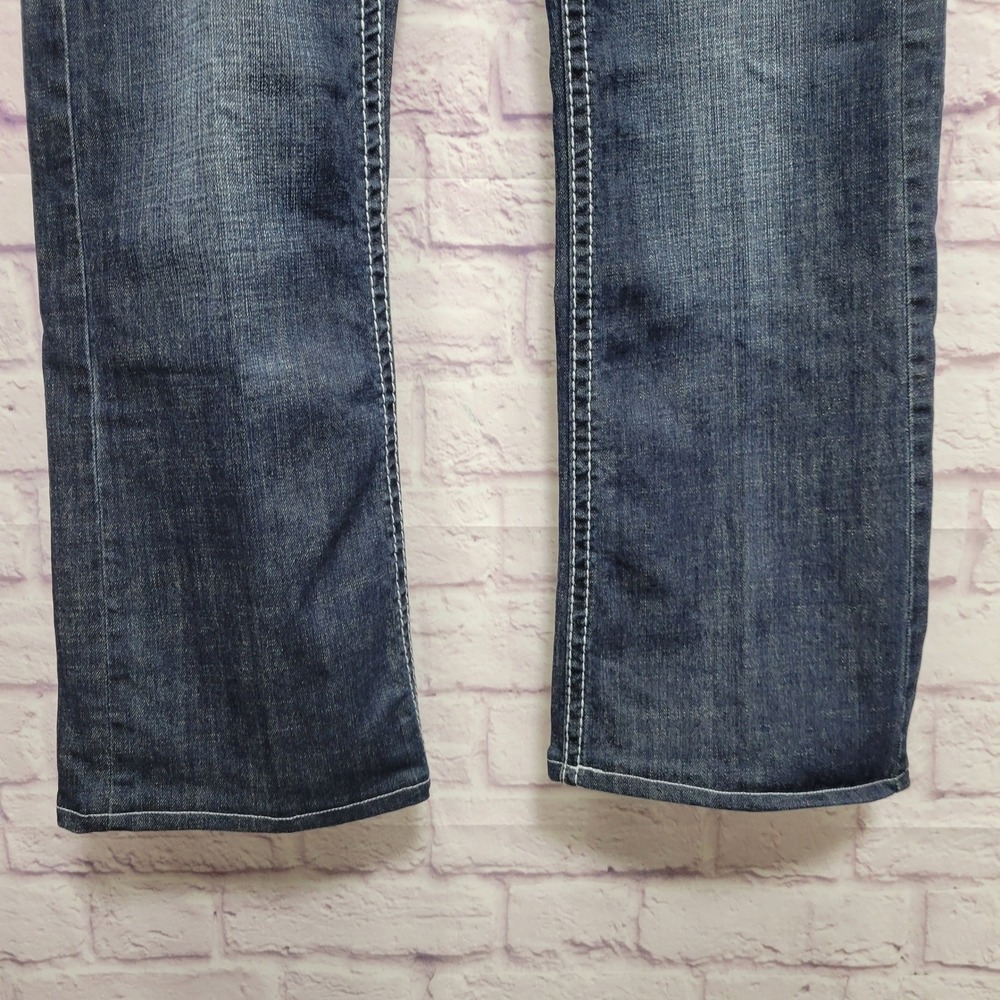 Rock & Roll Cowgirl Riding Jeans 32x30 Blue Bootcut Rodeo Cowboy Streetwear Boho - Picture 9 of 10